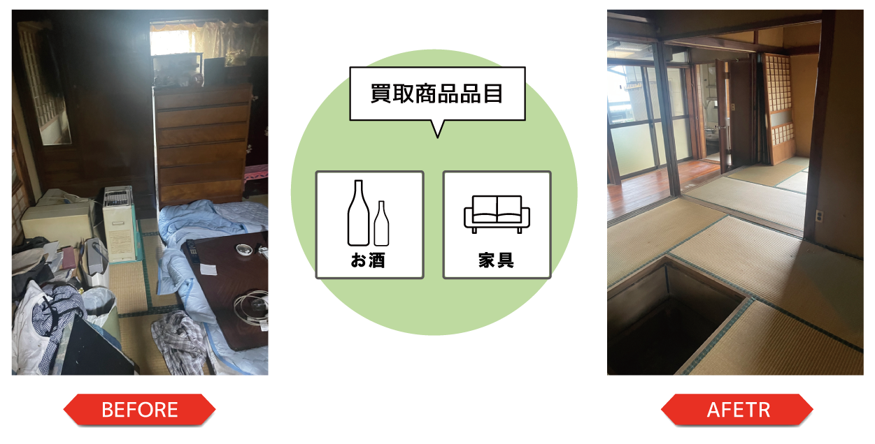お酒や家具などの買取り