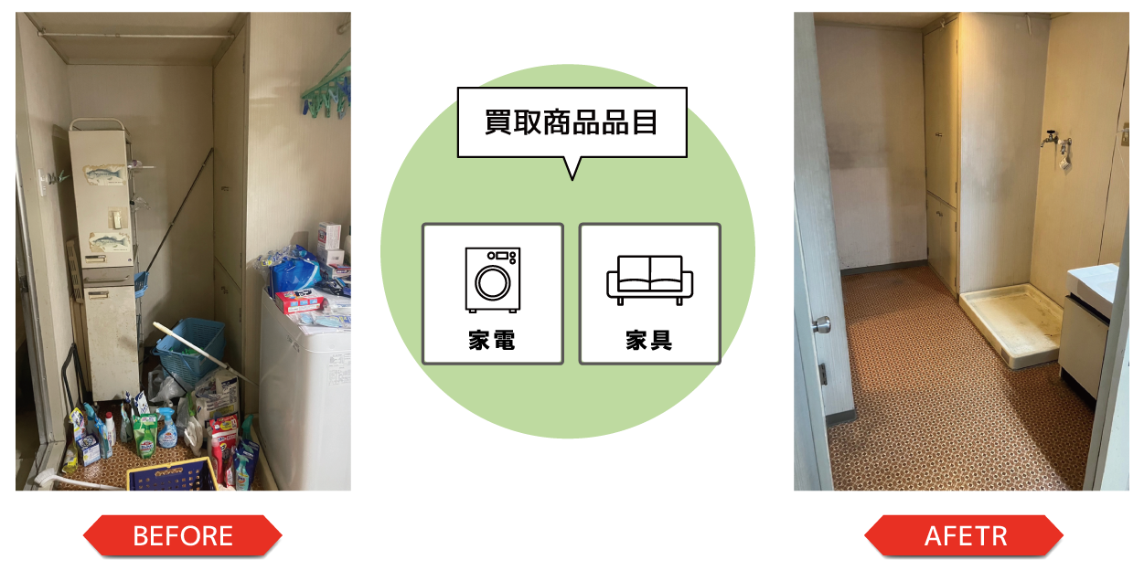 遺品整理洗濯機の買取り